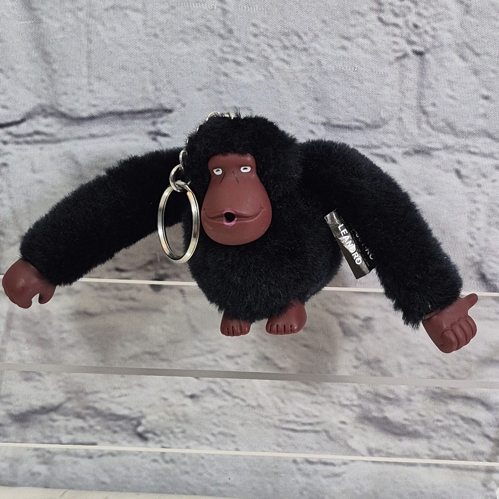 KIPLING Authentic LEANDRO Monkey Bag Charm Keychain Key Ring Thumb Sucker Monkey